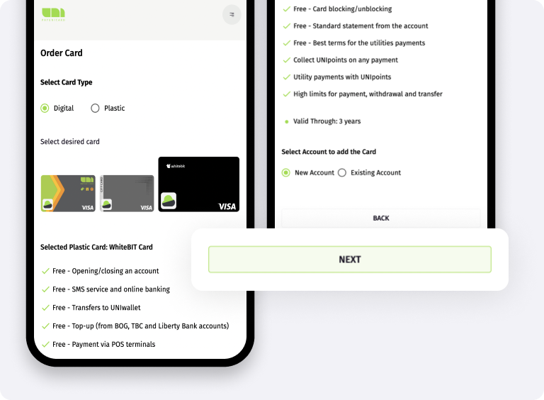 Step 3: Start the KYC application procedure in PayUnicard